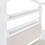 Twin Size House Bed with Sofa, Kids Platform Bed with Two Drawers and Storage Shelf, White HL000065AAK