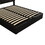 Queen Size Upholstered Petal Shaped Platform Bed with Hydraulic Storage System, PU Storage Bed, Decorated with metal balls, Black HL000071AAB