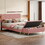 HL000099AAH Pink+Solid Wood+MDF+Queen+2 Piece Set