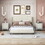 HL000192AAK Beige+PU+Box Spring Not Required+Queen+3 Piece Set