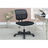 Elegant Design 1pc Office Chair Black Mesh Desk Chairs wheels Breathable Material Seats HS00F1676-ID-AHD
