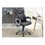 1pc Office Chair Brown Color Cushioned Headrest Adjustable Height Executive Chair Armrest Lumbar Support Work Relax HS00F1687-ID-AHD