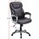 1pc Office Chair Brown Color Cushioned Headrest Adjustable Height Executive Chair Armrest Lumbar Support Work Relax HS00F1687-ID-AHD