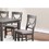 Dining Room Furniture 6pc Set Rectangle Table 4x Side Chairs and a Bench Grey Finish MDF Rubberwood HS00F2563-ID-AHD