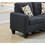 Living Room Furniture 2pc Sofa Set Black Polyfiber Tufted Sofa Loveseat w Pillows Cushion Couch Solid pine HS00F6903-ID-AHD