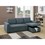 Living Room Furniture Convertible Sectional Blue Grey Color Polyfiber Reversible Chaise Storage Sofa Pull Out bed Couch HS00F6931-ID-AHD