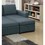 Living Room Furniture Convertible Sectional Blue Grey Color Polyfiber Reversible Chaise Storage Sofa Pull Out bed Couch HS00F6931-ID-AHD