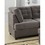 Living Room Sectional Waffle Suede Charcoal Color Sectional Sofa w Pillows Couch Tufted Cushion Contemporary (NO OTTOMAN) HS00F7139-ID-AHD