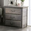 HS11AM7973-ID-AHD Gray+Pine+3 Drawers+Bedroom+Bedside Cabinet