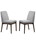 Mid-Century Style Dining Chairs 2pcs Set Solid wood Fabric Upholstered Cushion Chair HSESF00F1805