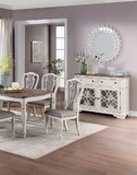Set of 2 Dining Chairs Grey Upholstered Tufted unique Design Chairs Back Cushion Seat Dining Room HSESF00F1825