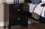 HSESF00F4251 Black+Solid Wood+2 Drawers+Bedroom+Bedside Cabinet