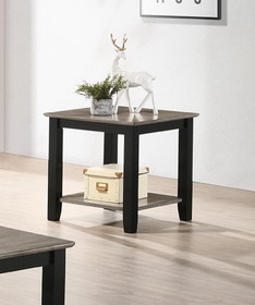 Simple Modern Look Wooden 1pc End Table Living Room Sofa Side Table Solid Rubberwood HSESF00F6385