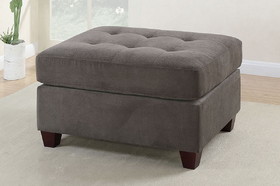 Cocktail Ottoman Waffle Suede Fabric Charcoal Color W Tufted Seats Ottomans Hardwoods Hsesf00F7119