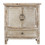 Weathered Wood Cabinet with 1 Drawer and 2 Doors Vintage Accent Storage Chest for Entryway, Living Room JM239