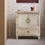 Weathered Wood Cabinet with 1 Drawer and 2 Doors Vintage Accent Storage Chest for Entryway, Living Room JM239