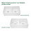Ceramic White 33*18*10" Kitchen Double Basin Farmhouse Sink Rectangular Vessel Sink JY3318A
