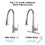 Stainless Steel Pull Down Kitchen Faucet with Sprayer Brushed Nickel JYBB412BN