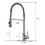 Commercial Kitchen Sink Faucet with Deck Plate Brushed Nickel JYD0675BN
