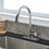 Pull Down Kitchen Faucet with Sprayer Stainless Steel Brushed Nickel JYD3411BN