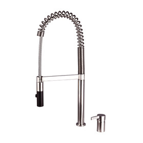Commercial Pull Down Single Handle Kitchen Faucet Brushed Nickel JYK1903BN