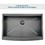 33" L x 22" W Farmhouse Kitchen Sink Matte Black Stainless Steel 33 in.Single Bowl Farmhouse Apron Workstation Kitchen Sink with Accessory Kit JYSG322MB