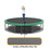 12FT Trampoline with Balance Bar & Basketball Hoop&Ball, 1.5MM Thickened Recreational Trampoline for Adults & Kids, ASTM Approved Reinforced Type Outdoor Trampoline with Enclosure Net K1163123954