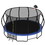 16FT Outdoor Trampoline for Kids and Adults, Pumpkin Trampolines with Curved Poles,Heavy Duty Trampoline Anti-Rust Coating ASTM Approval K1163S00074