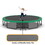 16FT Outdoor Trampoline for Kids and Adults, Pumpkin Trampolines with Curved Poles,Heavy Duty Trampoline Anti-Rust Coating ASTM Approval K1163S00075