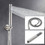 Dome Shower system Shower head combination set wall mounted with 10 inch Shower head and hand held Shower head, brushed nickel finish KE-A3585-BN