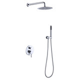 Shower System Shower Faucet Combo Set Wall Mounted with 10