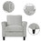 Living Room Sets Furniture Armrest Sofa Single Chair Sofa Loveseat Chair 3-Seat Sofa (ChairLoveseat Chair&3-Seat Sofa, Light Gray) LP000012NAA