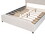 Upholstered Platform Bed with Stud Trim Headboard and Footboard and 4 Drawers No Box Spring Needed, Velvet Fabric, Queen Size (Beige) LP000124AAA