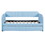 Upholstered Daybed Sofa Bed Twin Size with Trundle Bed and Wood Slat, Light Blue LP000127AAC