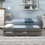 Daybed with Trundle and Drawers, Twin Size, Gray LP000241AAE