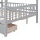 Full Size Wooden House Bed with Two Drawers,Gray LP000307AAE