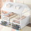 Full Size Wood Bed House Bed Frame,White LP000466AAK