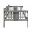 Twin Size Daybed, Wood Slat Support, Gray LP000507AAE
