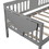 Twin Size Daybed, Wood Slat Support, Gray LP000507AAE
