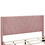 Queen Size Storage Bed Linen Upholstered Platform Bed with 3 Drawers (Pink) LP000713AAH