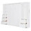 Queen Size Murphy Bed Wall Bed with Closet,Drawers and Shelves,White LP000865AAK