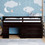 Twin Size Loft Bed with Cabinet and Shelf - Espresso LP001501AAP