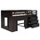 Twin Size Loft Bed with Cabinet and Shelf - Espresso LP001501AAP