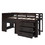 Twin Size Loft Bed with Cabinet and Shelf - Espresso LP001501AAP