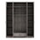 4-Door Wardrobe with 1 Drawer and Top Cabinet, Gray LP006006AAE