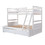 Twin over Full Bunk Bed with Storage - White LT000022AAK