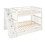 Full over Full Bunk Bed with Shelves and 6 Storage Drawers, White LT000046AAK