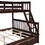 Twin-Over-Full Bunk Bed with Ladders and Two Storage Drawers(Espresso) LT000065AAP