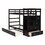 Twin over Twin Bunk Bed with Trundle and Staircase,Espresso LT000068AAP-1