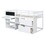 Twin Size Low Loft Bed with Rolling Desk, Shelf and Drawers - White LT000135AAK